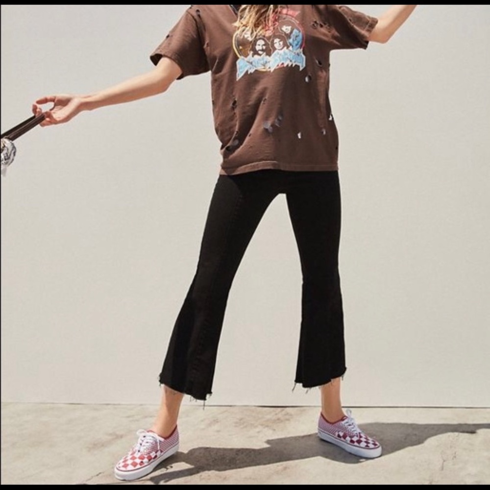 BDG mid rise cropped flare jeans